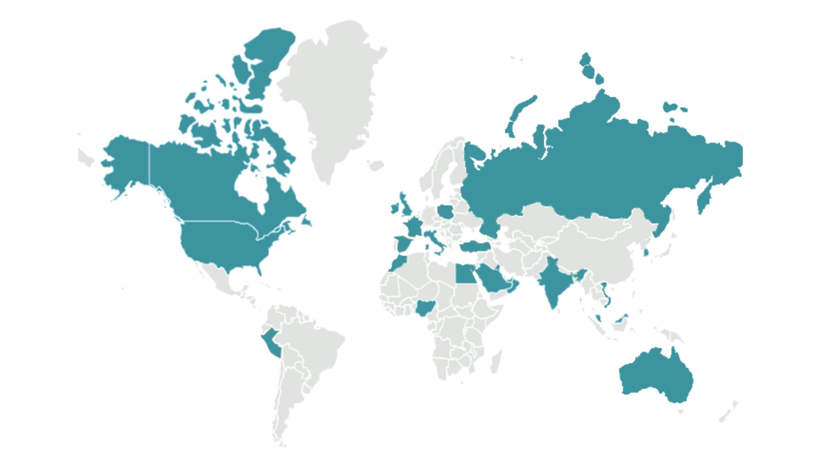 World map showing Express Engineering global training reach